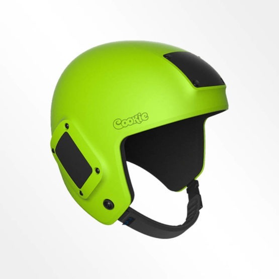Cookie Fuel open face skydiving helmet lime green