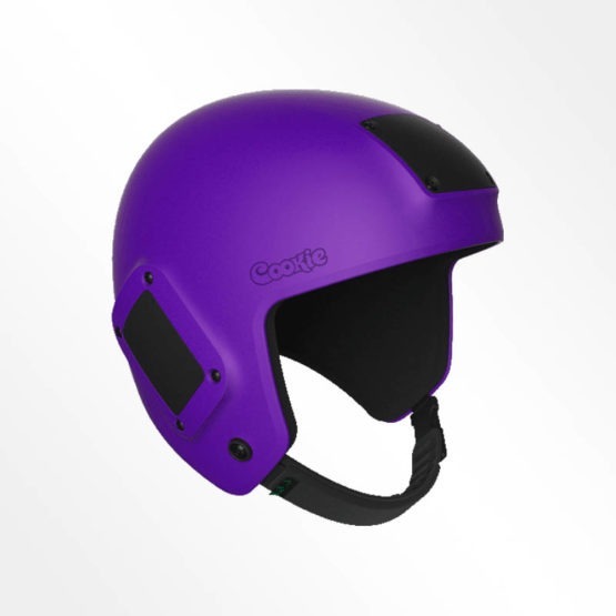 Cookie Fuel open face skydiving helmet purple
