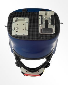 Tonfly CC2 blue camera helmet top view