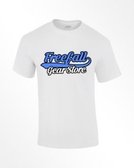 Freefall Gear Store Text Logo Tee White